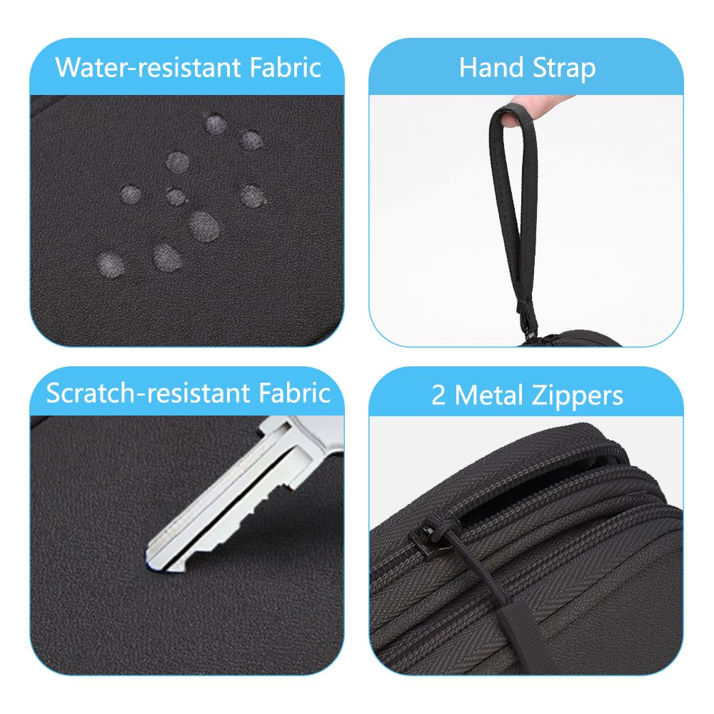 Omnpak Electronics Organizer Travel Case, Tech Accessories Storage Case Portable Carrying Organizer Pouch Bag for Cable, Charger,Power Bank