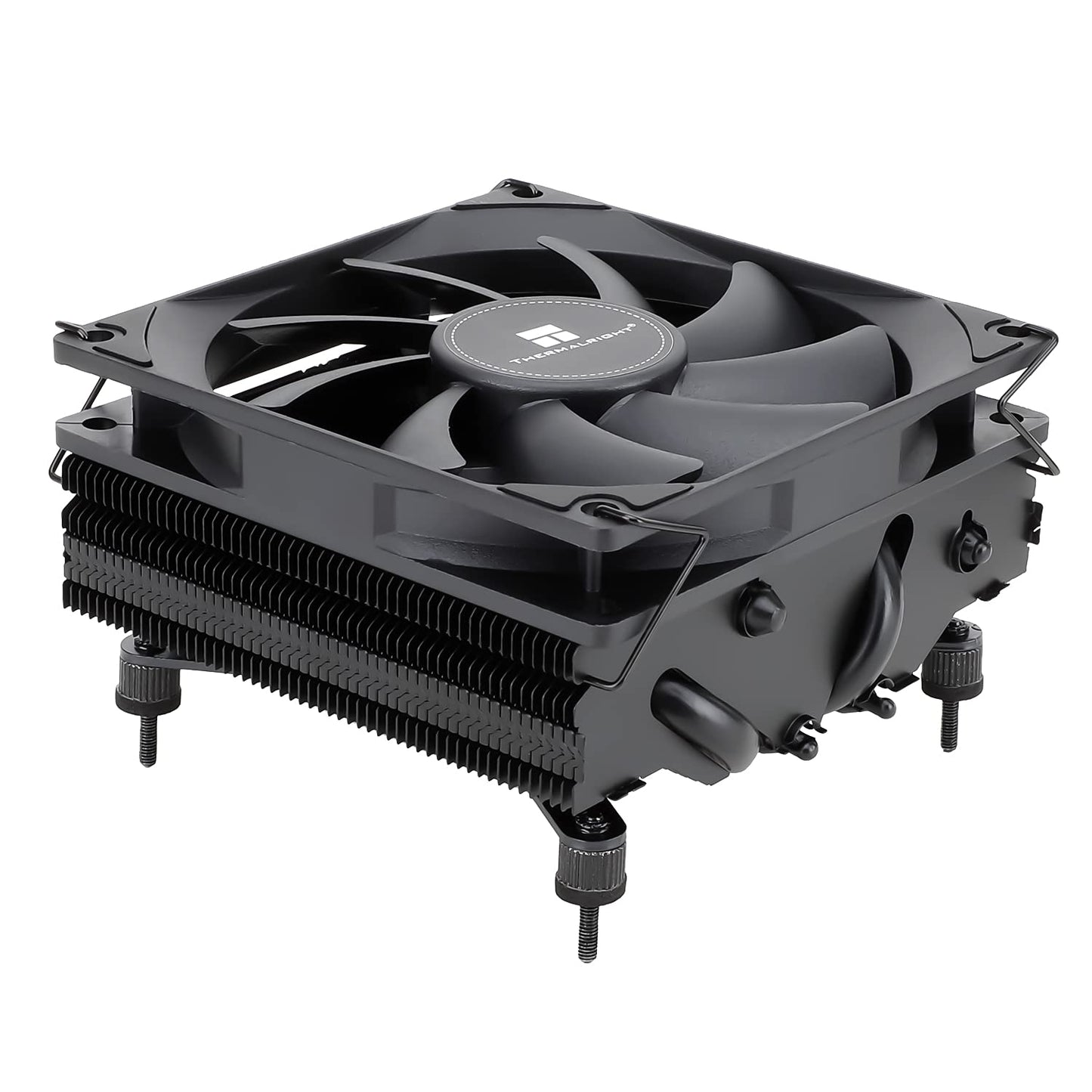 Thermalright AXP90 X47 Black Low Profile CPU Cooler, with 92mm TL-9015B Slim PWM Fan, ITX CPU Cooler, AGHP Technology, 47mm Height,for AMD AM4