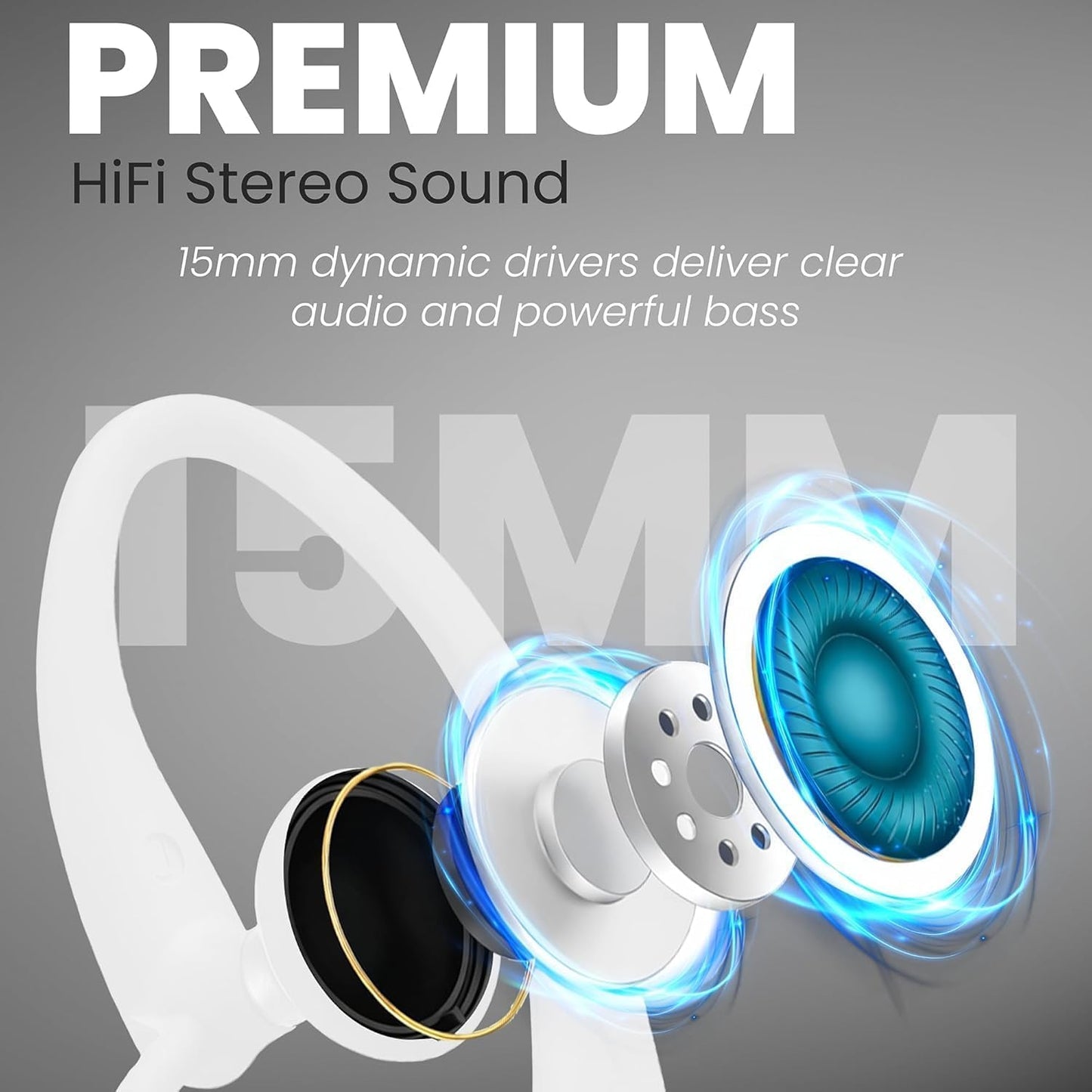 Philips USB-C Wired Earbuds with Microphone & in-Line Control, Over Ear Earhook, Compatible with iPhone 15 & 16, Samsung, Android Type-C Phones