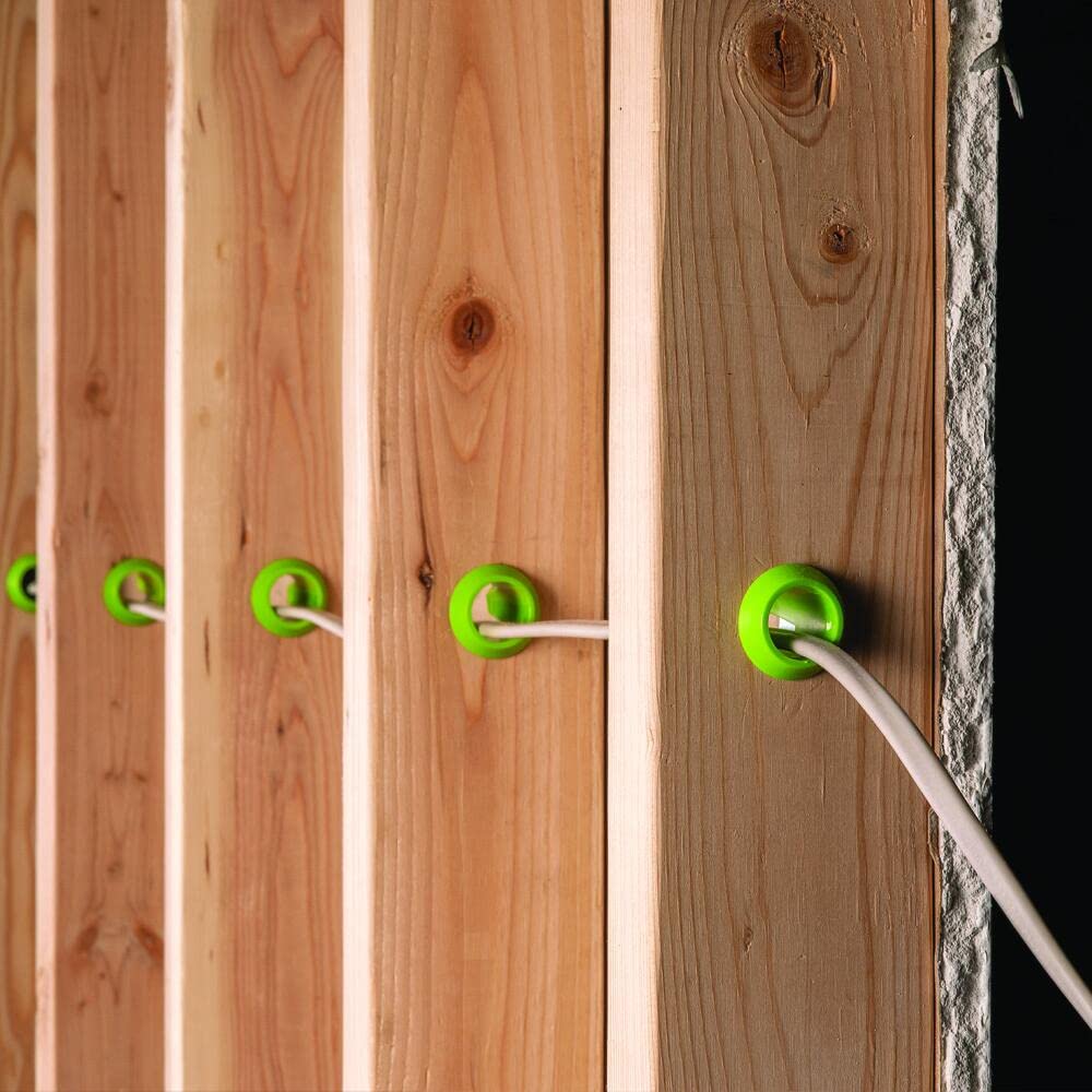 EZ Electrical System Solutions, LLC EZ Guard Single Stud Electrical Wire Protector 25 PK green, silver
