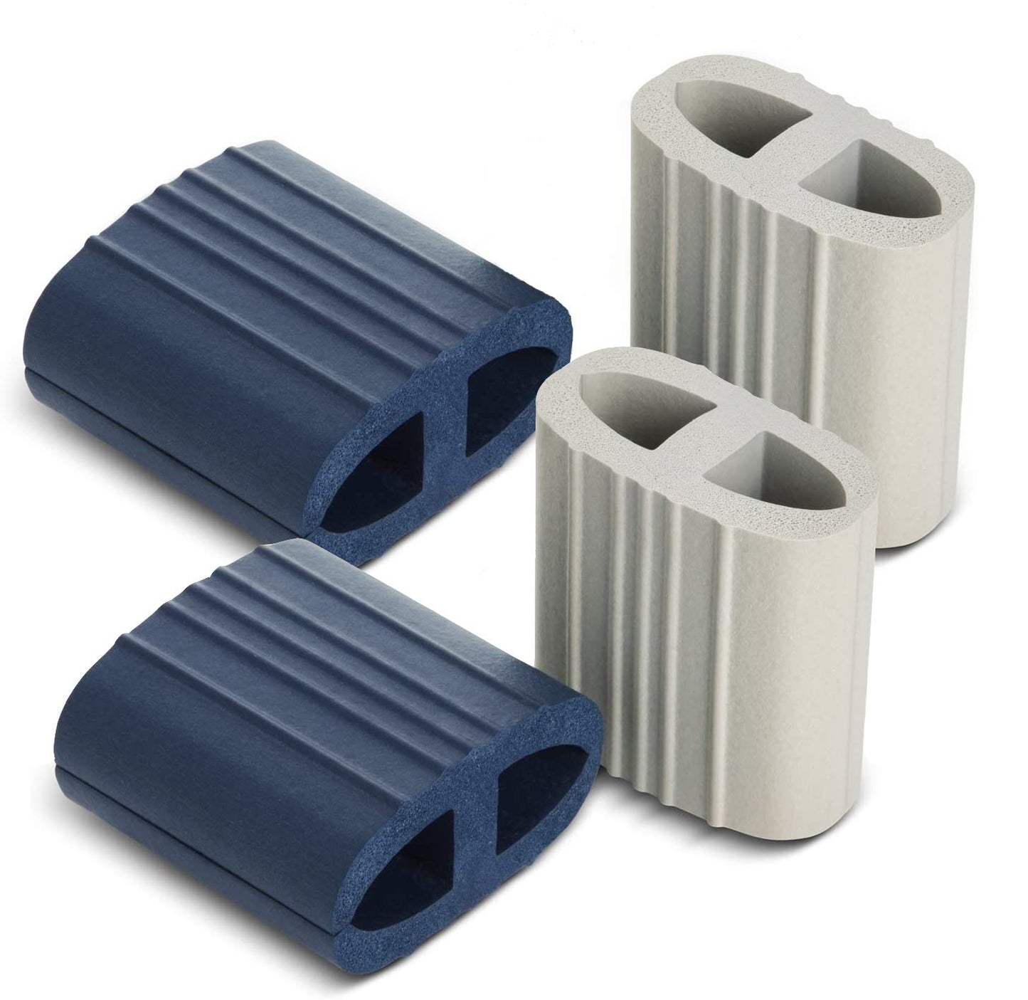 UT-Wire - Reusable Travel Carry On Cable Wrap (x2 Blue & x2 Gray)