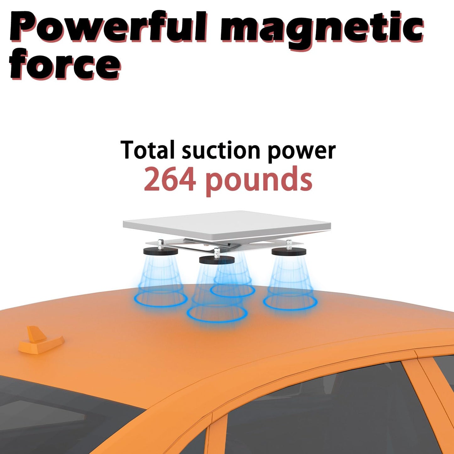 Magnetic Roof Mount Compatible with Starlink, Magnet Mounting Kit for Car/Camper/SUV/Trailer