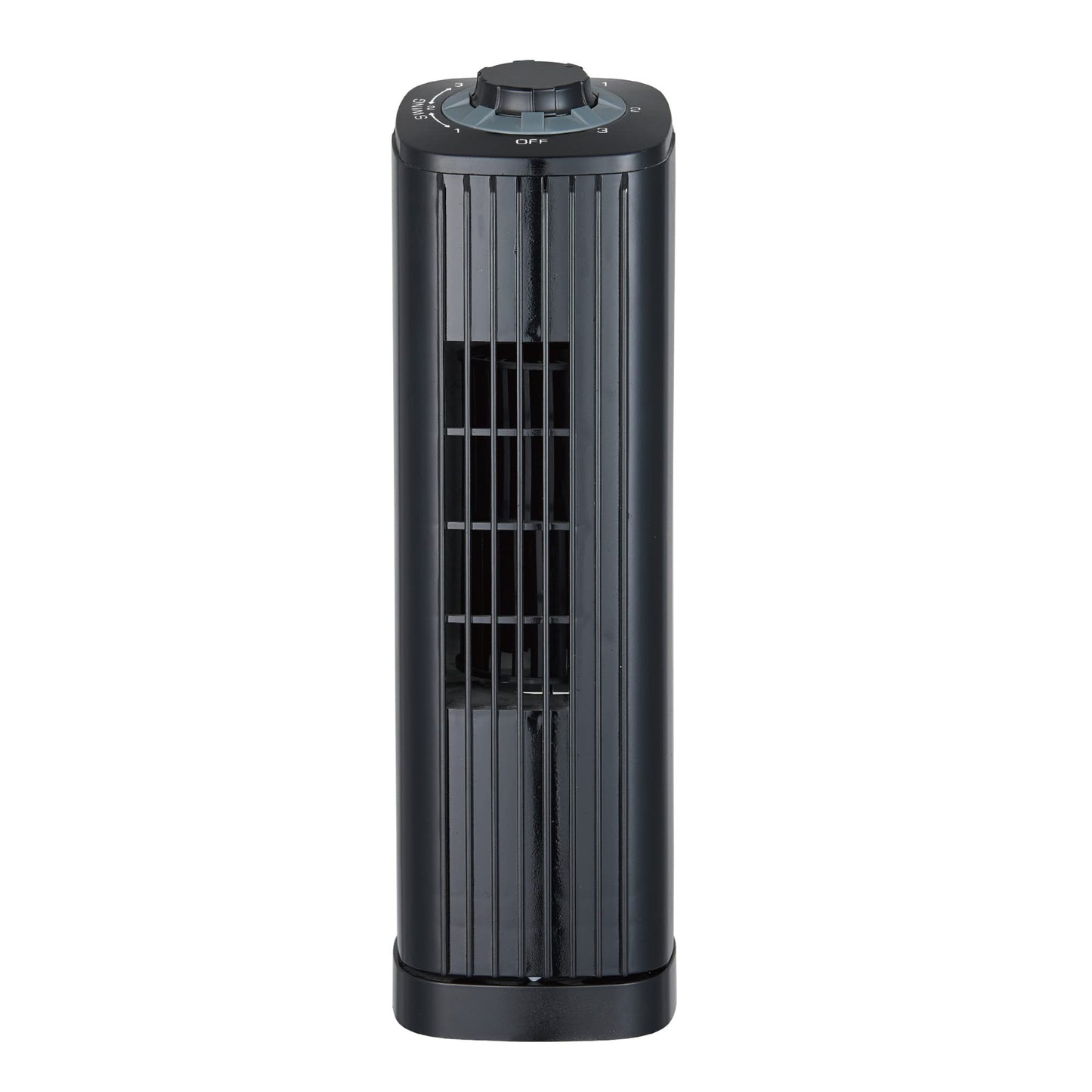 Optimus F-7348BK-F F-7348 3-Speed 50-Watt 14-in. Portable Ultra-Slim Desktop Oscillating Tower Fan (Black)
