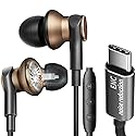 Type C Wired Earbuds with Noise-Canceling Microphone,Immersive Stereo Bass USB C In Ear Headphones Dynamic and Balanced Armature Subwoofer Noise…