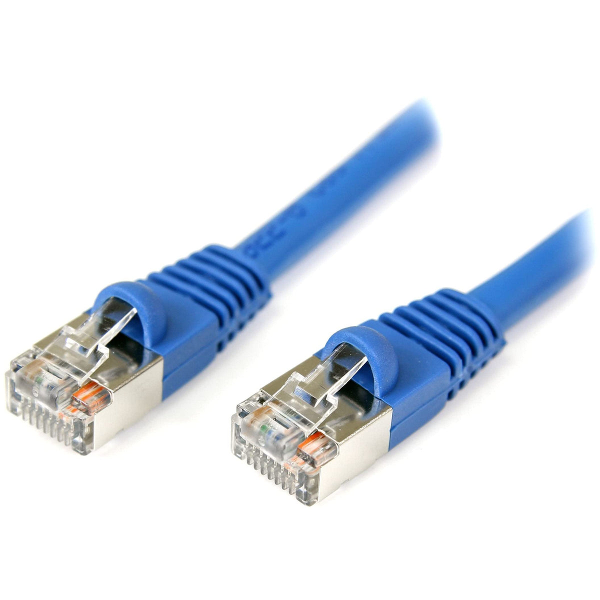 StarTech 75ft Cat5e Snagless Ethernet Cable, Shielded, PoE, Blue, Network