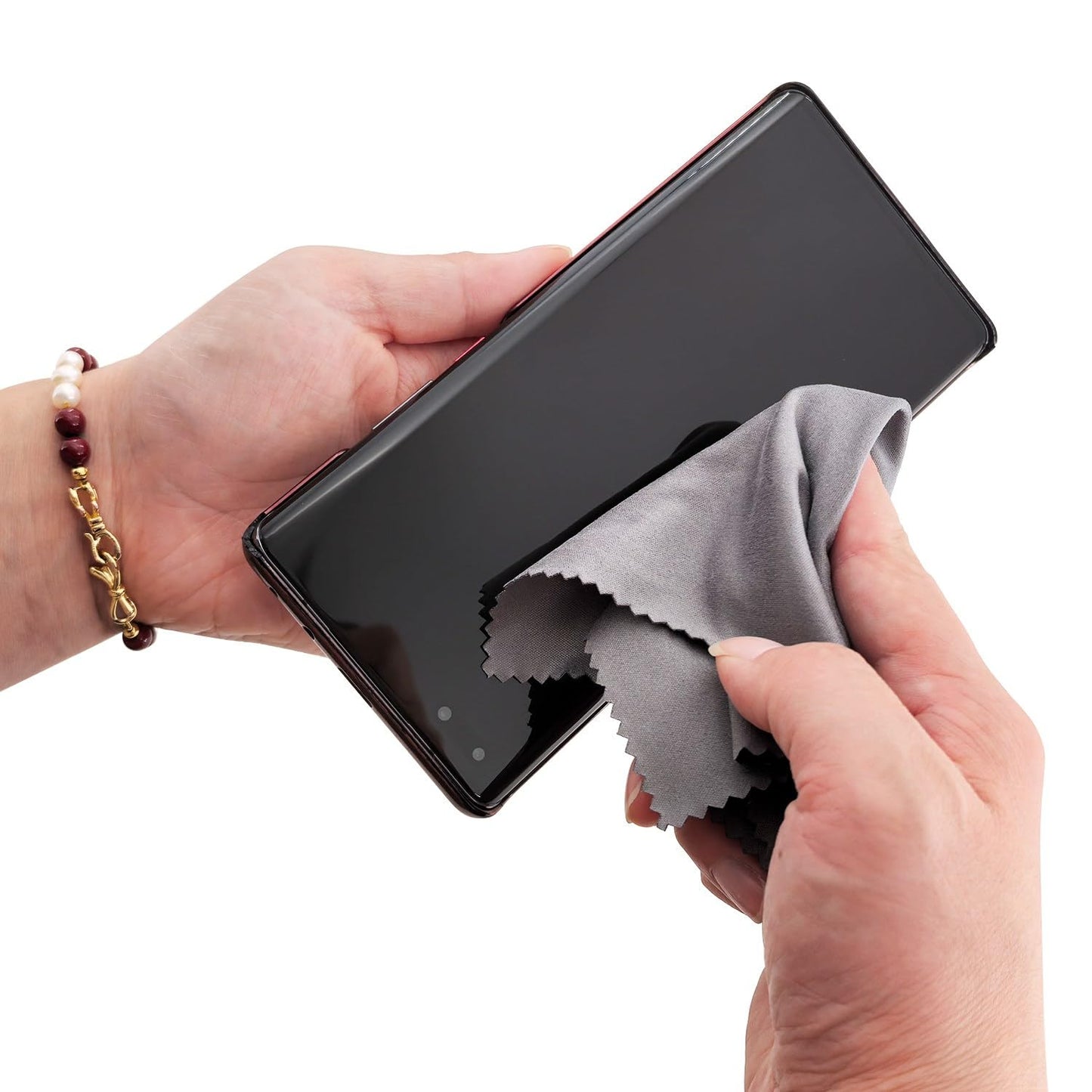 Microfiber Cleaning Cloth, 30 Pack - 200+ GSM Heavyweight Lint-Free Streak & Scratch-Free Cloths for Eyeglasses, Glasses, Screens, Camera Lens - 7x6