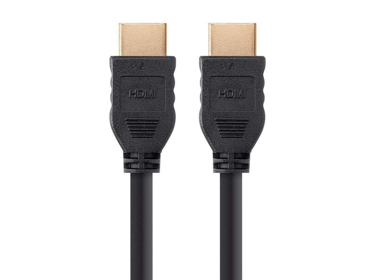Monoprice HDMI Cable - 50 Feet - Black (No Logo) High Speed, 1080p@60Hz, 10.2Gbps, 24AWG, CL2, Compatible with UHD TV and More - Commercial Series