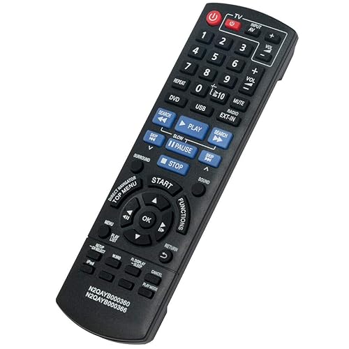 New N2QAYB000366 Replace Remote Control for Panasonic SC-PT170 SC-PT175 Home Theater System