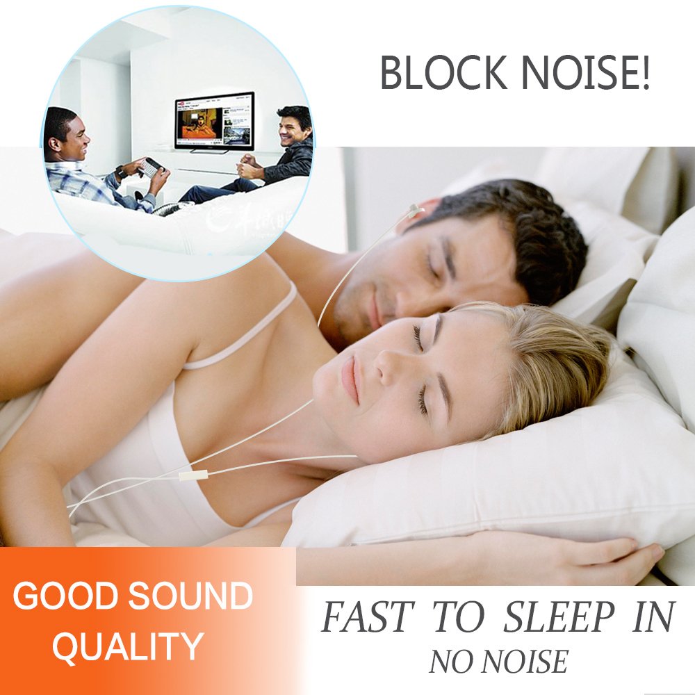 Ururtm Sleep Soundproof Earbuds Headphones, Noise Isolating Soft Earbuds for Sleeping, Nighttime, Insomnia, Side Sleeper, Snoring, Travel, Meditation…