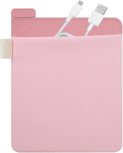 Pink External Hard Drive Holder - External Hard Drive Adhesive Carrying Case,Reusable Sleeve Storage Organizer Computer Hard Risk Bags and Cases