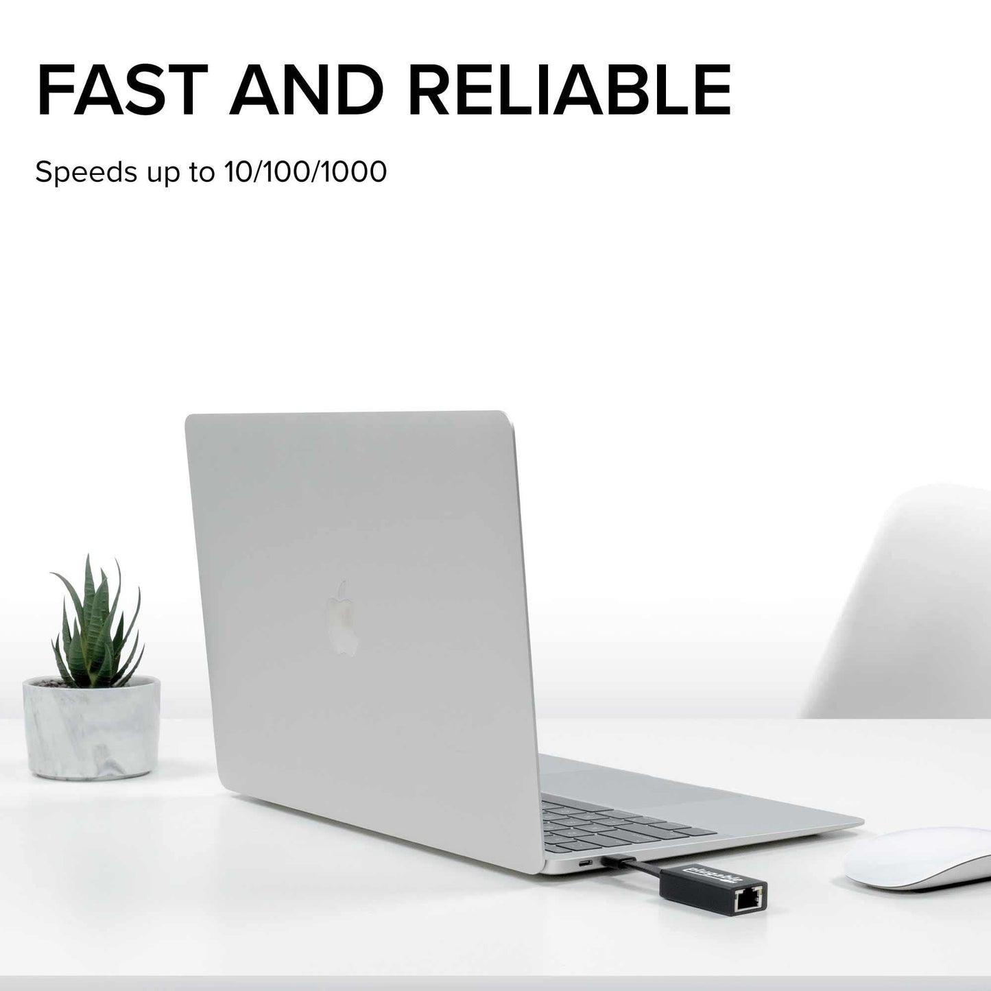 Plugable USB C to Ethernet Adapter, Driverless Fast and Reliable Gigabit Speed, Thunderbolt 3 to Ethernet Adapter Compatible with MacBook Pro