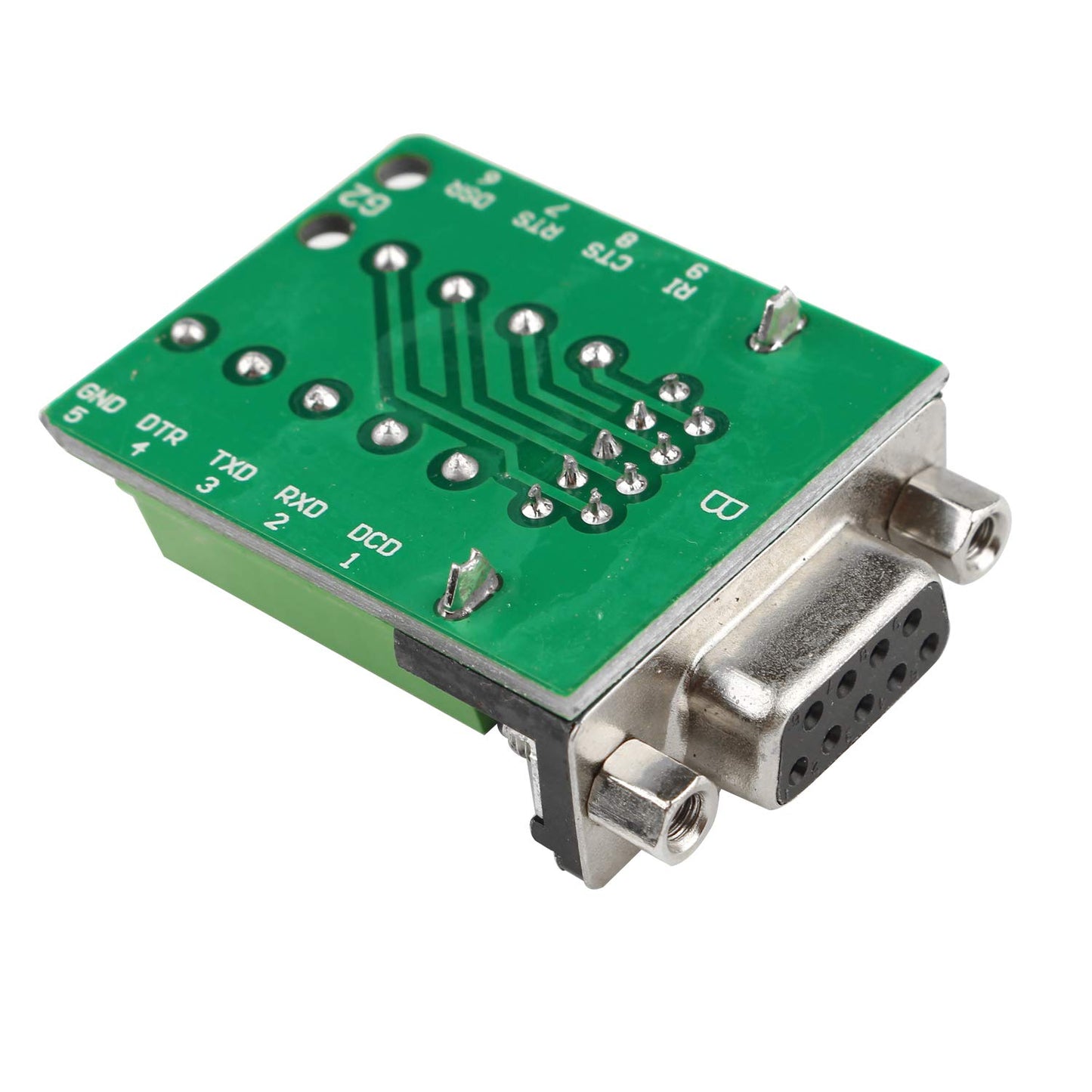 Futheda DB9 Male and DB9 Female D-SUB Breakout Board Adapter Plate 9 Pin Connector RS232 Serial to Terminal Board Signal Module Solder-Free with Nut