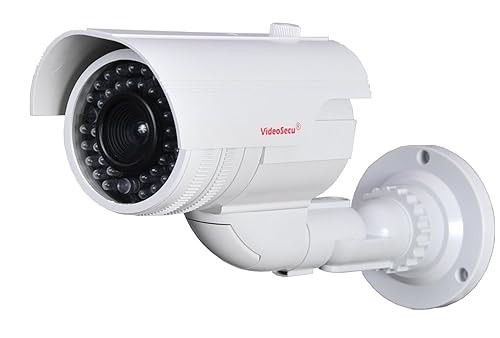 VideoSecu Dummy Fake Imitation Bullet Security Camera Simulated Decoy Infrared IR LED with Blinking Light DMYIRV2 M4V