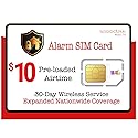 SpeedTalk Alarm SIM Card for GSM Business Office Home Burglar Anti-Theft Security System & Monitoring | 3 in 1 Simcard - Standard Micro Nano | No