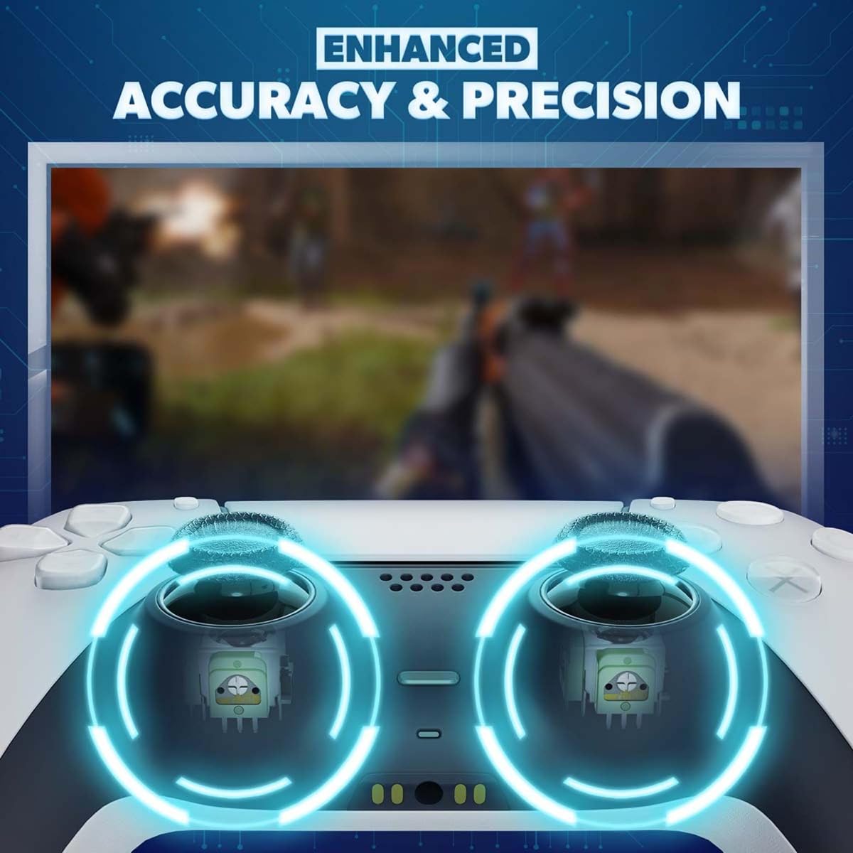 Hyperkin Hall Effect Joystick Replacement (2-Pack) - No Drift Thumbstick Sensor Module for Sony PlayStation 5 DualSense Controller (Repair parts)