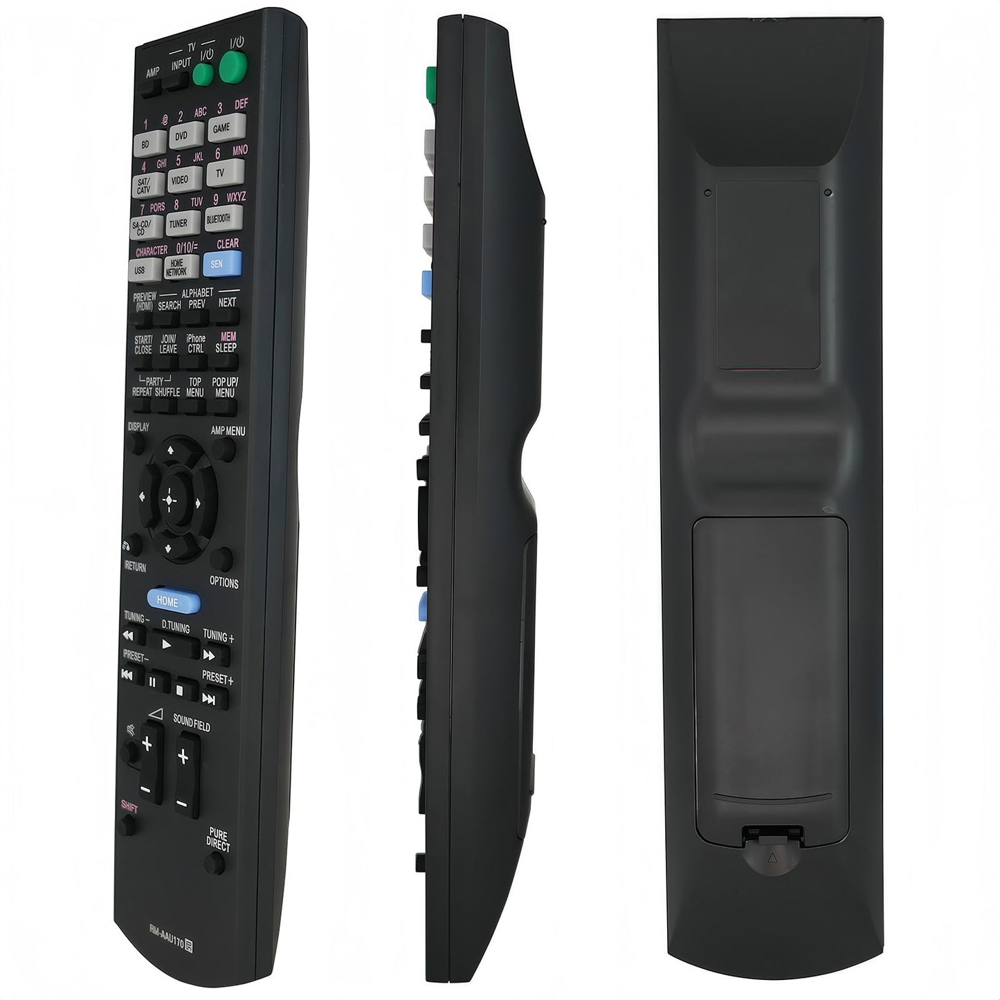 Replacement Remote Control Compatible for Sony STR-DN840 RMAAU170 149205111 STR-DH540 STR-DH740 STR-DH550 Audio/Video AV Receiver Home Theater System