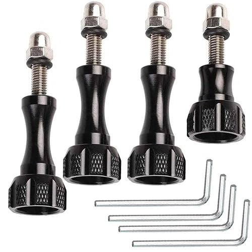 VIZEMO Aluminum Thumbscrew for Aluminum Thumbscrew Set + Wrench for Gopro Hero 11, 10, 9, 8, 7, 6, 5, 4, 3, Gopro Session, AKASO Campark and Other