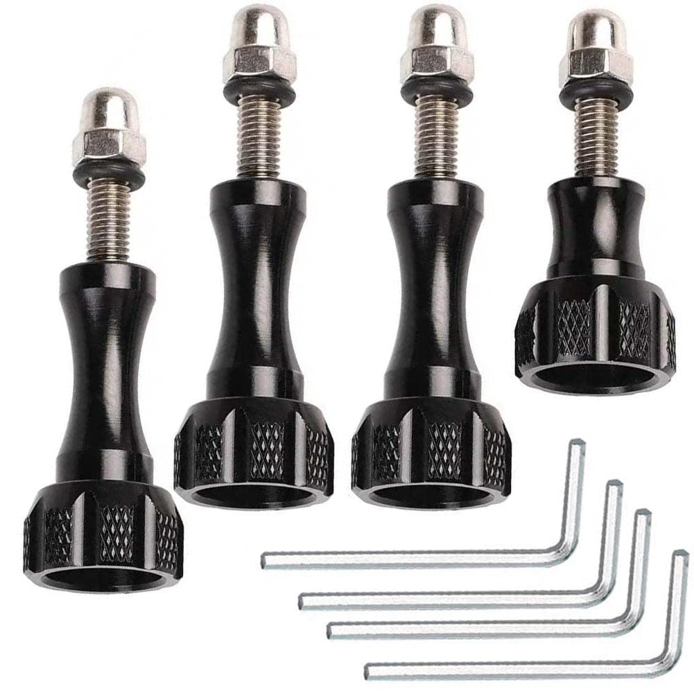 VIZEMO Aluminum Thumbscrew for Aluminum Thumbscrew Set + Wrench for Gopro Hero 11, 10, 9, 8, 7, 6, 5, 4, 3, Gopro Session, AKASO Campark and Other