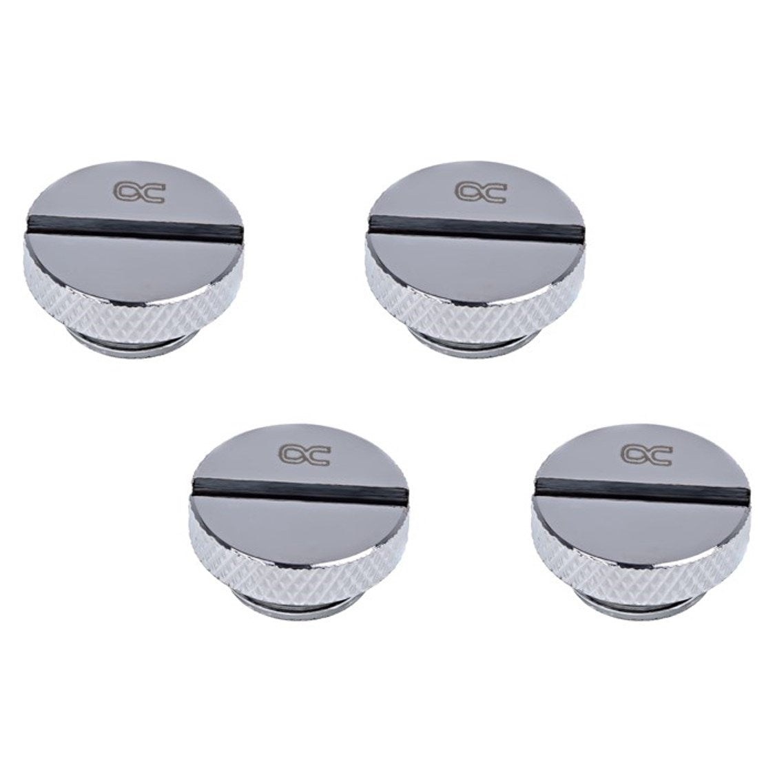 Alphacool Eiszapfen G1/4" Plug, Chrome, 4-Pack