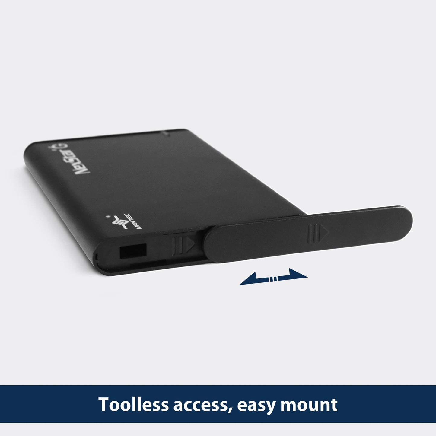 Vantec NexStar 6G, 2.5” SATA III to USB 3.2 Gen1 External SSD/HDD Enclosure, ID: Black (NST-268S3-BK)