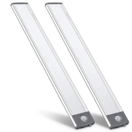 LED Motion Sensor Light,Under Counter Lighting, Wireless USB Rechargeable Kitchen Night Lights,Battery Powered Operated Light,54-LED Light