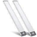 LED Motion Sensor Light,Under Counter Lighting, Wireless USB Rechargeable Kitchen Night Lights,Battery Powered Operated Light,54-LED Light