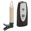 LED Clip-on Taper Faux Wax Drip Candles Set 12 Battery Operated Remote on/Off