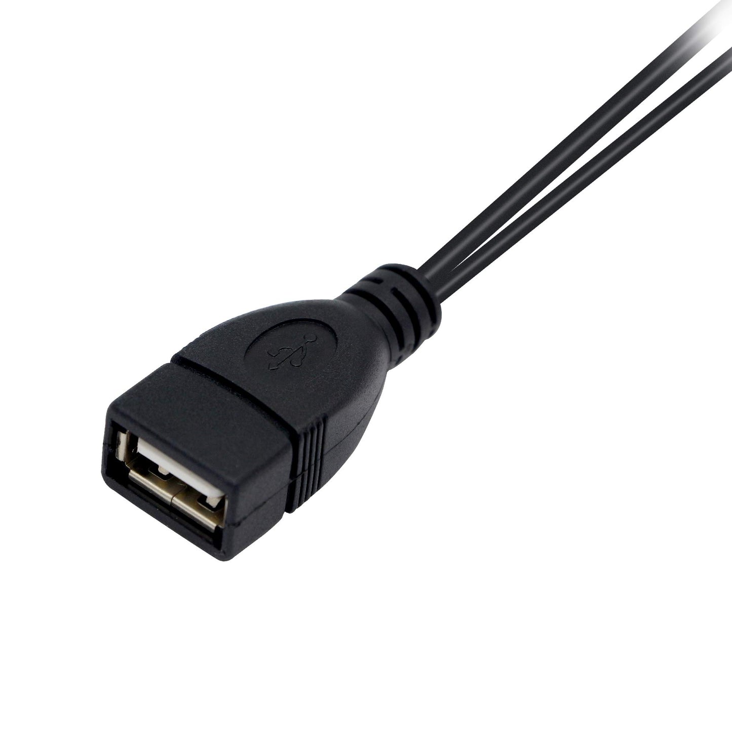 YOUCHENG 30cm USB 2.0A Female to Dual A Male Y Hub Adapter Cable for Computers and Mobile Phones - Data Transmission on One Port (2-Pack)