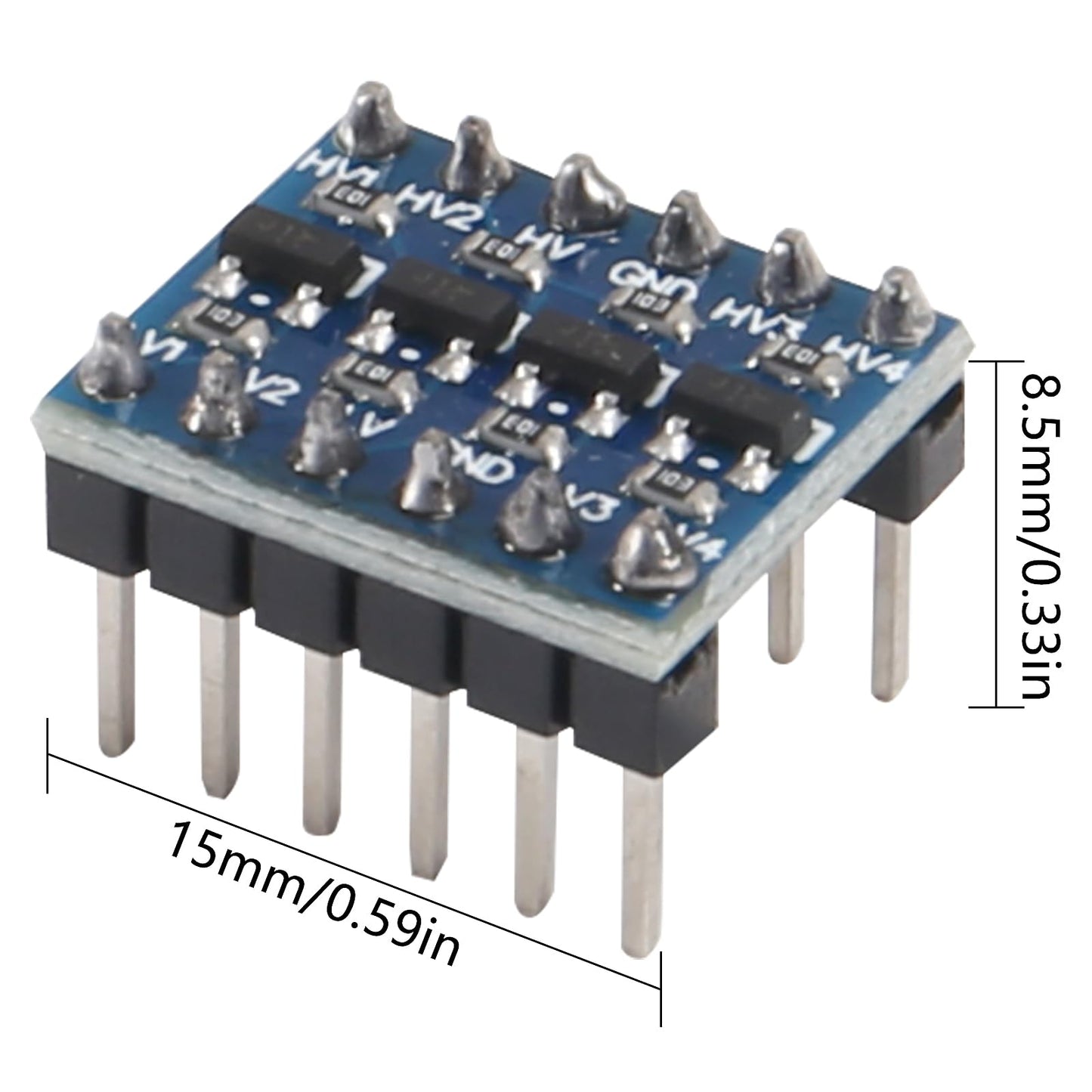 AITIAO 10pcs 4 Channels IIC I2C Logic Level Converter PRE-SOLDERED Bi-Directional Module 3.3V to 5V Shifter for Raspberry Pi and Other…