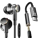 Wired Headphones Balance Powerful Bass & HD Audio Noise-cancelling Earbuds Wired Immersive Bass,(Four drive)Bass Boost In ear Earphones Universal…