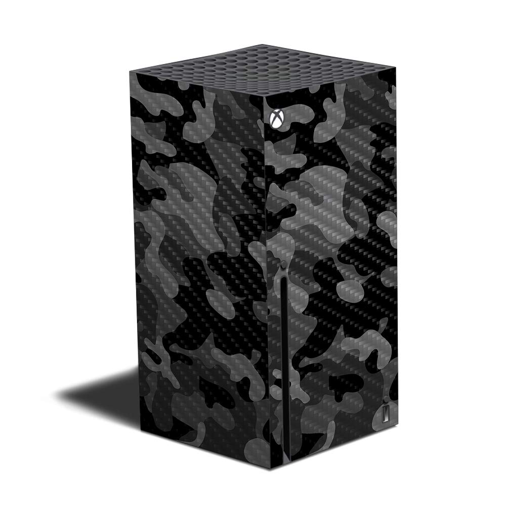 MightySkins Carbon Fiber Skin Compatible with Xbox Series X - Black Camo | Protective, Durable Textured Carbon Fiber Finish | Easy to Apply and Change