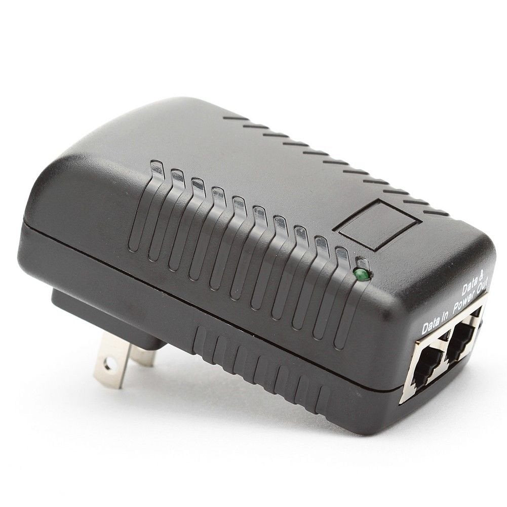 Plusource Networks Universal 48v Wall Plug POE Injector for Most Cisco / Polycom / Aastra Phones