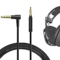 GEEKRIA Audio Cable Compatible with Astro A40tr/40/30/10 Gen 2 Gaming Headphones, 1/8" (3.5mm) to 3.5mm Aux Replacement Stereo Cord (5.6ft/1.7m)