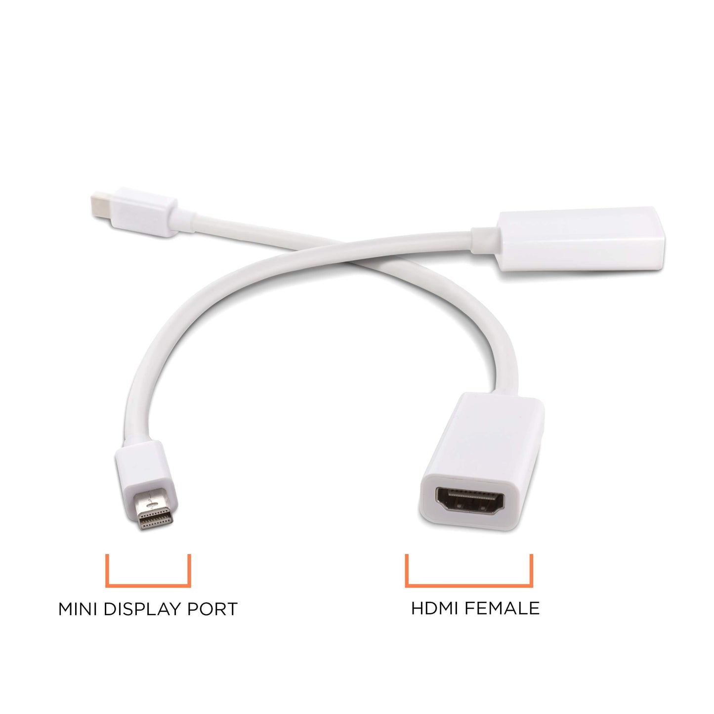 THE CIMPLE CO Mini DisplayPort to HDMI Adapter - Thunderbolt to HDMI Cable Converter - Works with DisplayPort (MiniDP) - White, 1 Pack