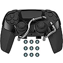 EXknight Leverback V2 Paddles Attachment, Back Buttons Adapter for PS5 Controller | Fit with Thumb Grips (Black)
