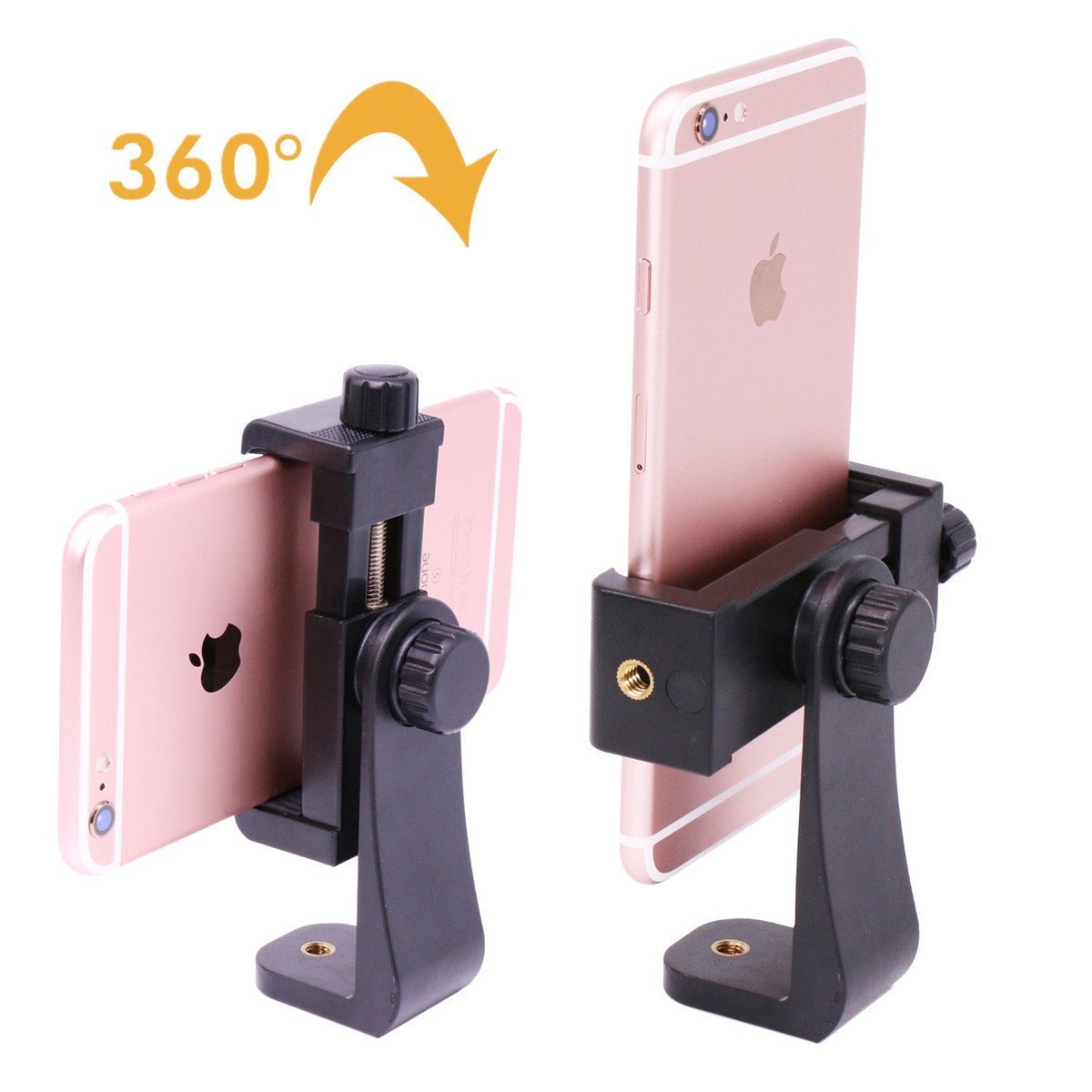 AFAITH Cell Phone Tripod Mount with Remote, Phone Holder Adapter Selfie Monopod with Adjustable Clamp for iPhone 16 15 14 13 12 11 Max Pro Phone X XR