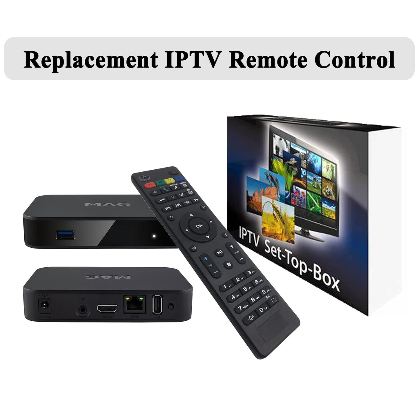 Replacement IPTV Remote Control for MAG Box Remote Control IPTV Set-Top Box OTT TV Box MAG250 MAG254 MAG255 MAG256 MAG257 MAG260 MAG275 MAG322 MAG349