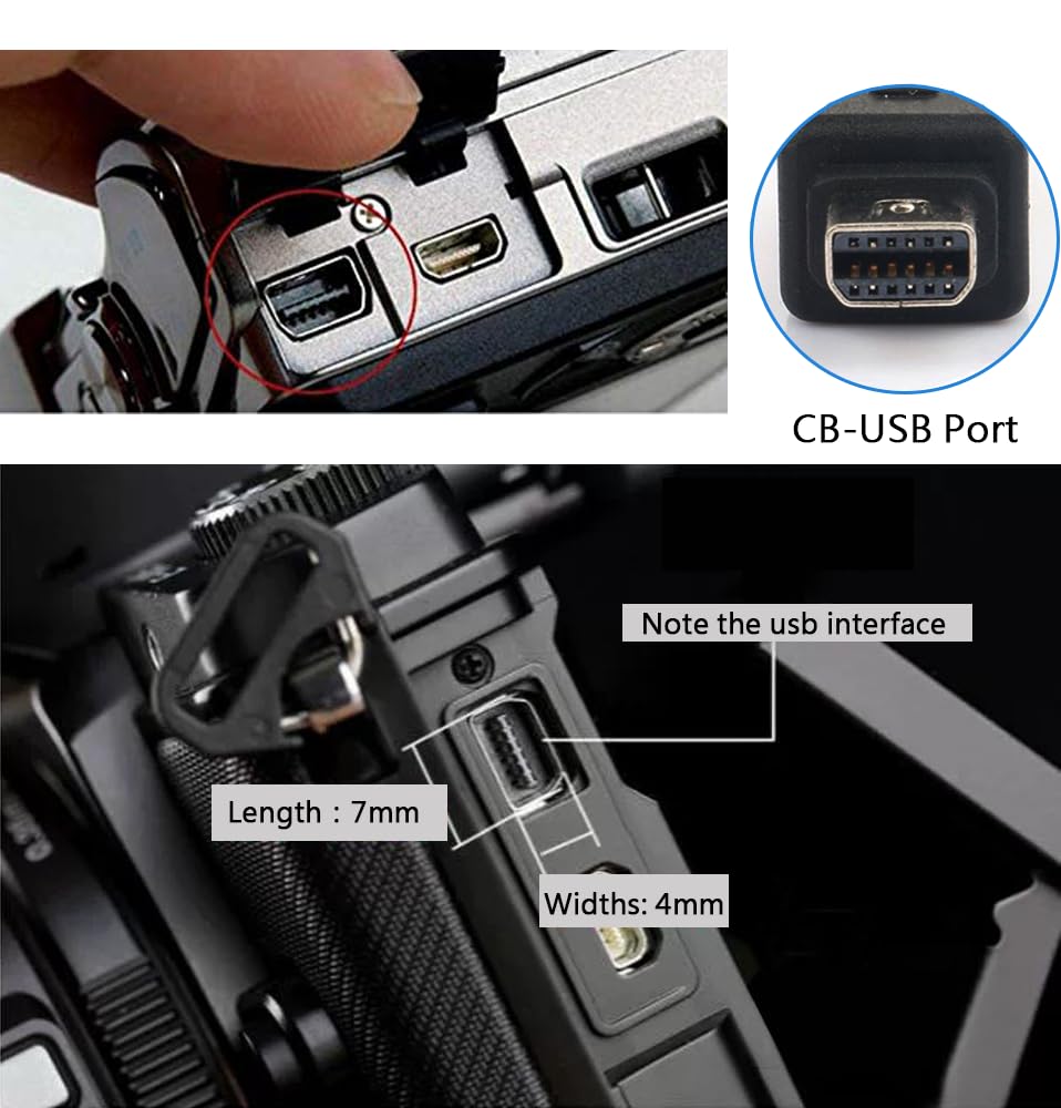 USB Camera Data/Charge Cable Cord Replacement CB-USB5/USB6/USB8 Battery Charger for Olympus TG Series TG 830 TG860 TG-2, TG-310, TG-320, TG-610, C-170