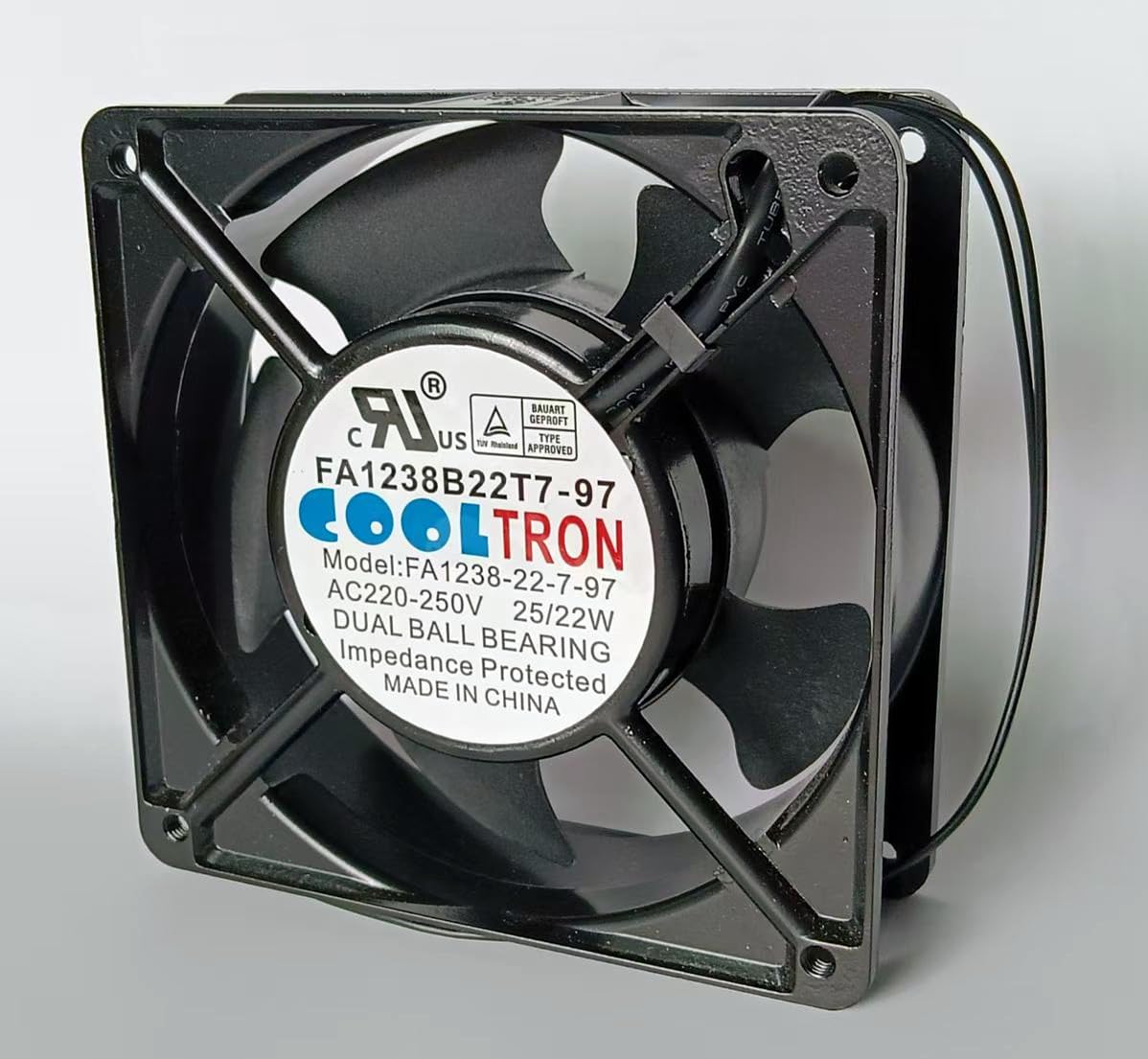 New FA1238B22T7-97 FA1238-22-7-97 AC220-250V 25/22W 120×120×38mm Cooling Fan for FA1238-22-7-97 AC AXIAL Fan