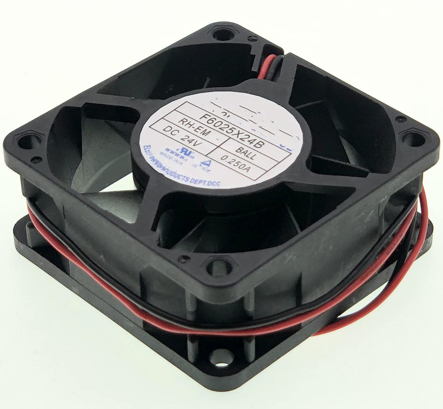 for F6025X24B DC 24V 0.250A 60X60X25MM 2-Wire Cooling Fan, Inverter Cooling Fan