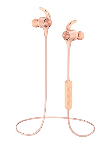SWIPESMITH Wireless Headphones, Bluetooth 5.2 Stereo aptX Wireless Earbuds Bass Bluetooth Earbuds Bulit-in Mic with 16H Playtime, Magnetic, IPX7…