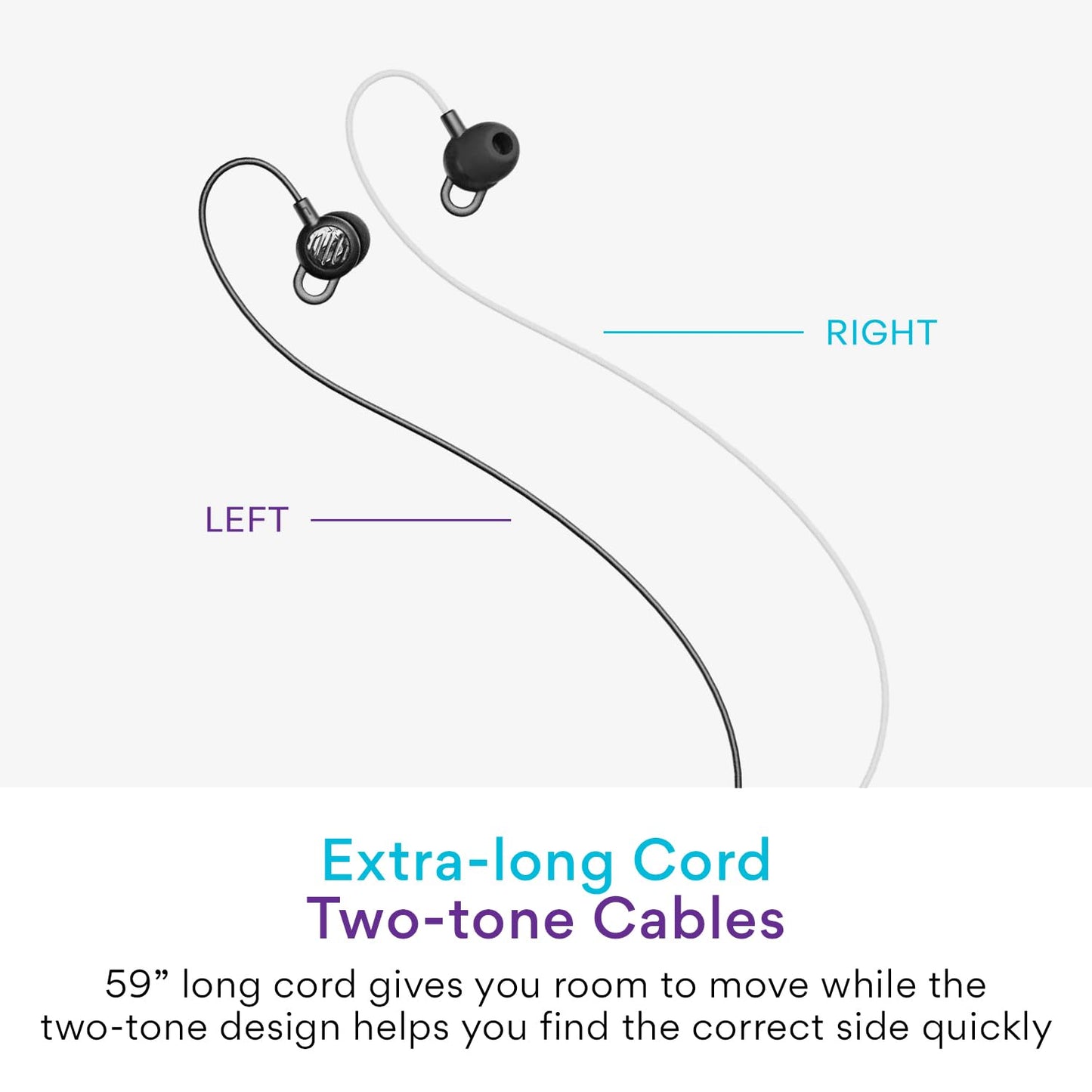 MEE audio SleepTones USB-C Wired Sleep Earbuds for Side Sleepers with Lightweight Low-Profile Silicone Earpieces, Noise Reduction Sleeping Headphones