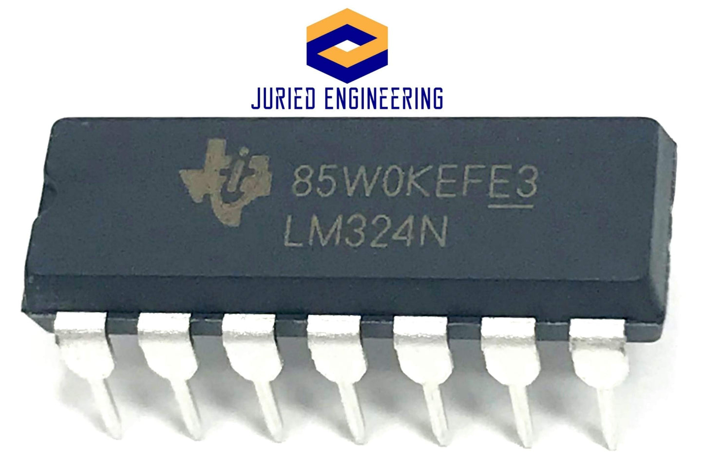 Juried Engineering LM324N LM324 Quadruple Independent High-Gain Frequency-Compensated Operational Amplifier Op-Amp IC DIP-14 14-PIN DIP