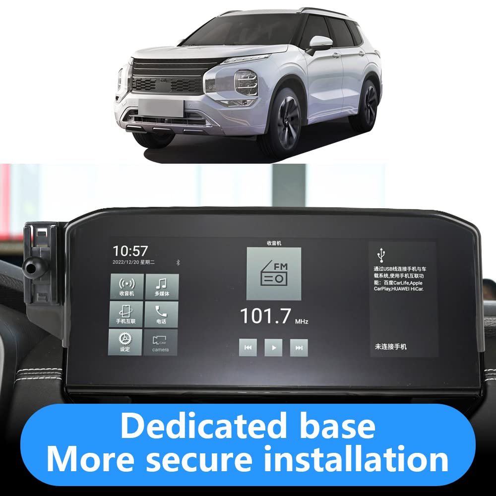 LUNQIN Car Phone Holder for Mitsubishi Outlander 2022 2023 2024 and Outlander PHEV 2023 2024 Auto Interior Accessories Best Cell Phones Mount