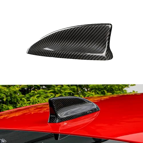 JSWAN Carbon Fiber Car Roof Shark Fin Antenna Base Cover Trim for 11th Gen Civic Hatchback Type r FL5 Typer Roof Aerial Radio Signal Base Exterior