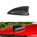 JSWAN Carbon Fiber Car Roof Shark Fin Antenna Base Cover Trim for 11th Gen Civic Hatchback Type r FL5 Typer Roof Aerial Radio Signal Base Exterior