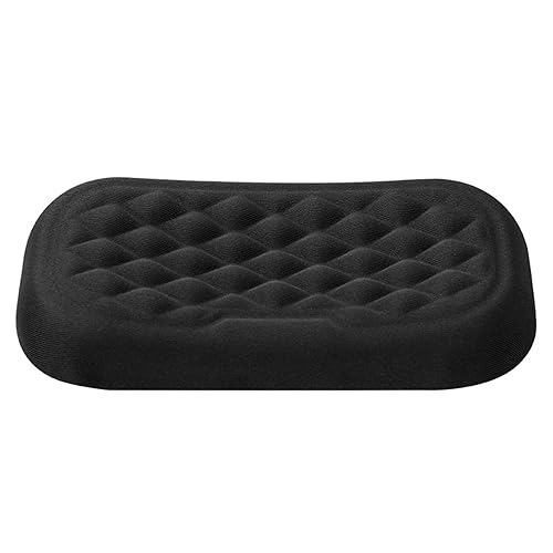 HisiLucky Wrist Rest Pad Memory Foam Elbow Rest Pad Computer Mouse Armrest Support Non-Slip Keyboard Wrist Rest for Office, Desk (Black)