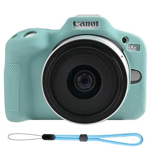EONORY EOSR50 EOS R50 Camera Case Accessories Kit, Lightweight Silicone Protective Case with Strap Wrist, Anti-Scratch Slim Fit Soft Cover for Canon