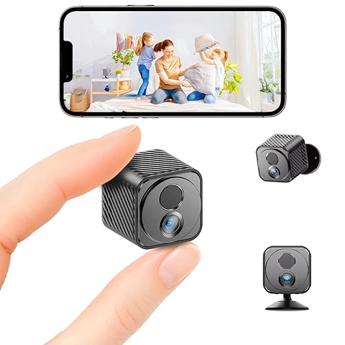 Upgraded Mini Camera 30-Day Battery Life, Wireless Hidden Camera 1080P HD with AI Motion Detection, Auto Night Vision, WiFi Pet, Baby Monitor, Nanny