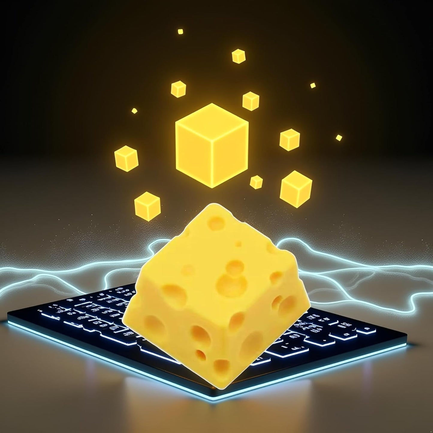 Yellow Resin Keycap Mechanical Keyboard for Key Caps for Cherry MX Switches Keyboards DIY for Key Cap Personality Cheese Keycaps Keycap, Computer
